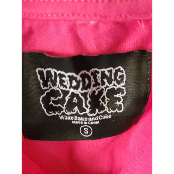 Wedding Cake Men's Wake Bake Cake T-Shirt Black S - Picture 7 of 7